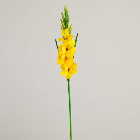 45" Yellow Gladiolus Flower Stems, 3ct.